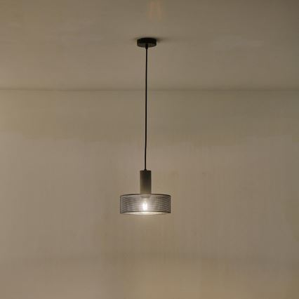 Підвісна люстра 1xE27/40W/230V чорний