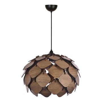Підвісна люстра 1xE27/40W/230V коричневий