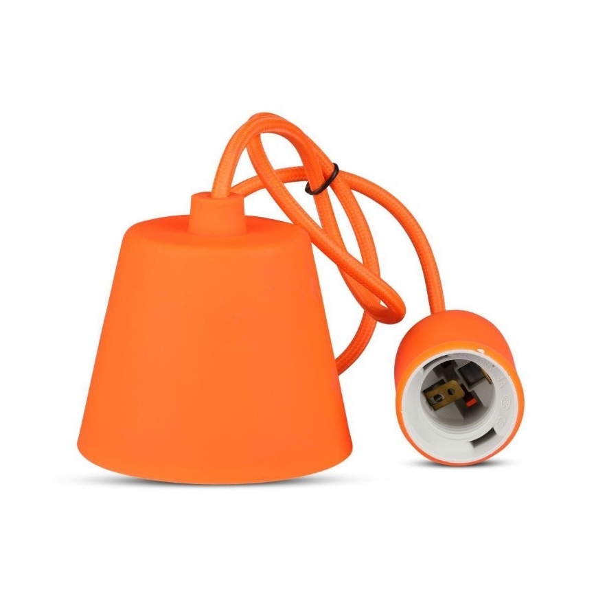 Підвісна люстра 1xE27/60W/230V помаранчевий