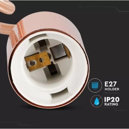 Підвісна люстра 1xE27/60W/230V rosegold
