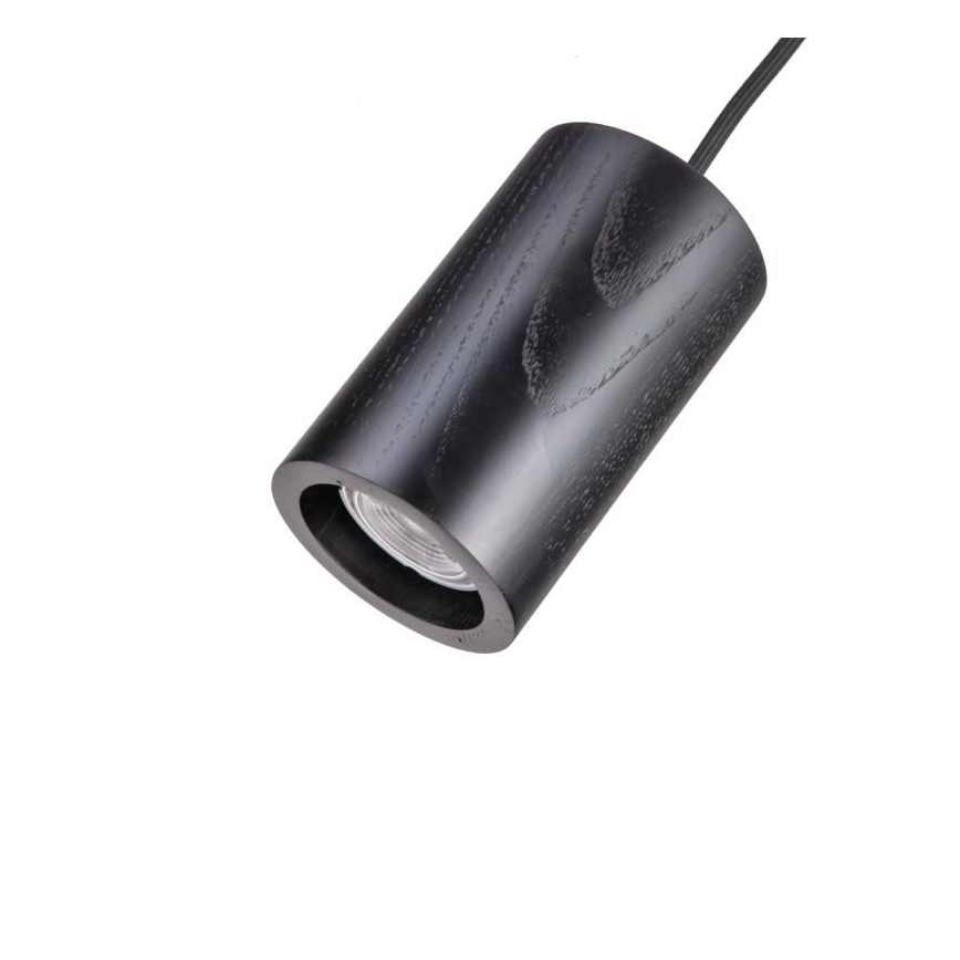 Підвісна люстра 1xGU10/10W/230V ясеневий/масив чорний