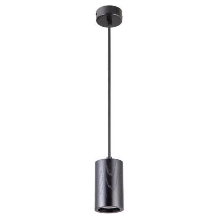 Підвісна люстра 1xGU10/10W/230V ясеневий/масив чорний