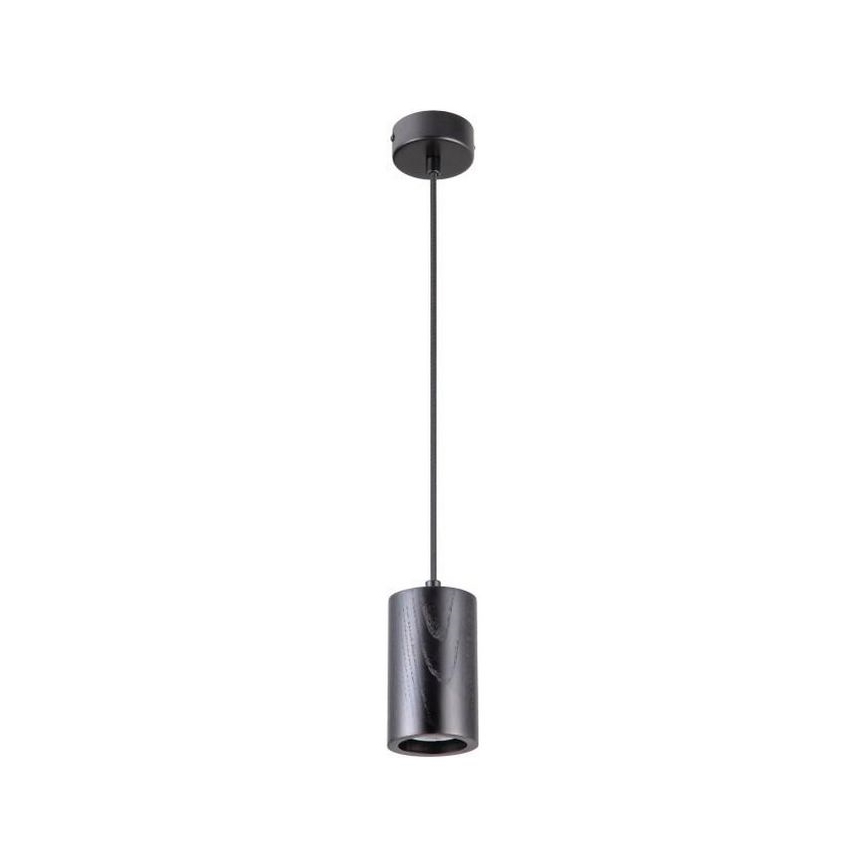 Підвісна люстра 1xGU10/10W/230V ясеневий/масив чорний