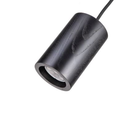 Підвісна люстра 1xGU10/10W/230V ясеневий/масив чорний