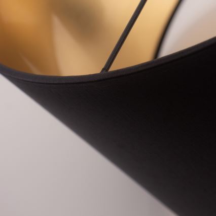 Підвісна люстра ALBA 1xE27/15W/230V чорний/золотий