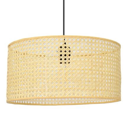 Підвісна люстра ALBA 1xE27/15W/230V діаметр 40 см ротанґ/чорний
