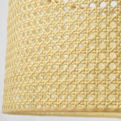 Підвісна люстра ALBA 1xE27/15W/230V діаметр 45 cm ротанґ/чорний