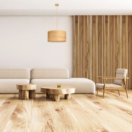 Підвісна люстра ALBA 1xE27/15W/230V діаметр 45 см коричневий