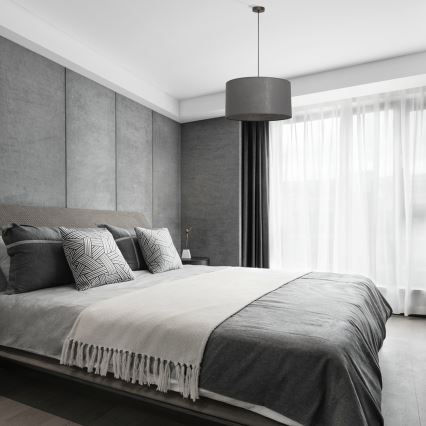 Підвісна люстра ALBA на тросі, 1xE27/15W/230V, діаметр 45 см, сіра