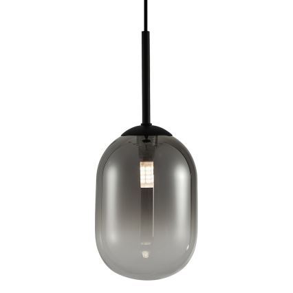 Підвісна люстра ALIAS 1xG9/8W/230V діаметр 12 см чорний/сірий