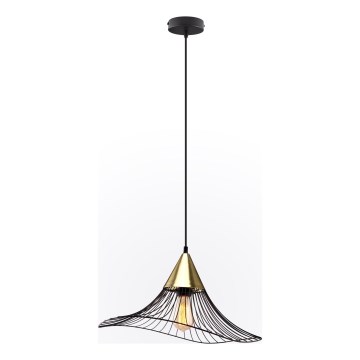 Підвісна люстра ALURA 1xE27/60W/230V діаметр 50 см чорний