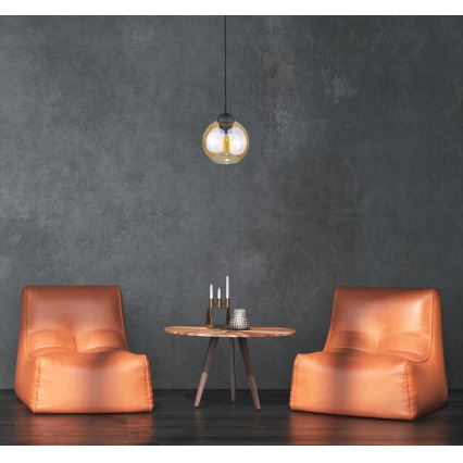 Підвісна люстра AMBRE WOOD 1xE27/60W/230V