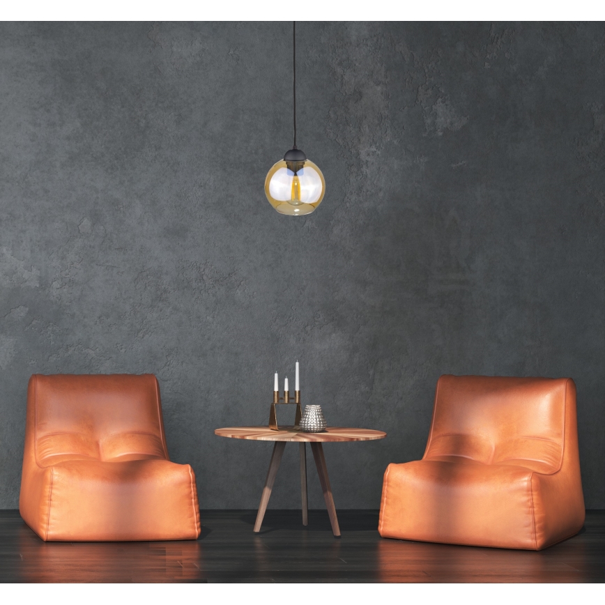Підвісна люстра AMBRE WOOD 1xE27/60W/230V