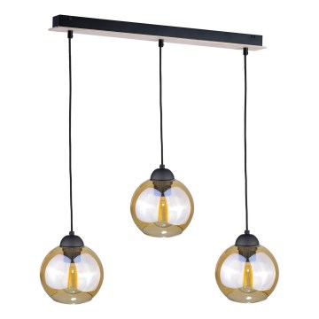 Підвісна люстра AMBRE WOOD 3xE27/60W/230V