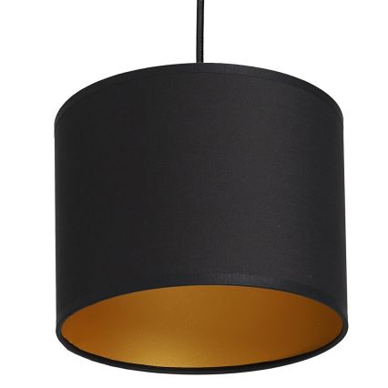 Підвісна люстра ARDEN 1xE27/60W/230V діаметр 18 см чорний/золотий
