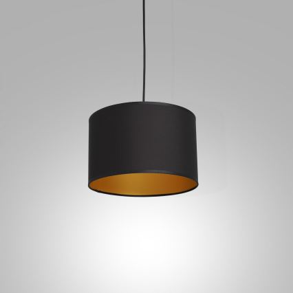 Підвісна люстра ARDEN 1xE27/60W/230V діаметр 25 см чорний/золотий
