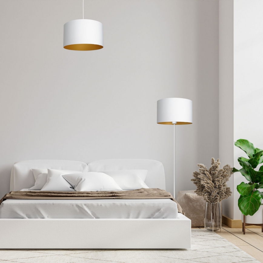 Підвісна люстра ARDEN 1xE27/60W/230V діаметр 40 см білий/золотий