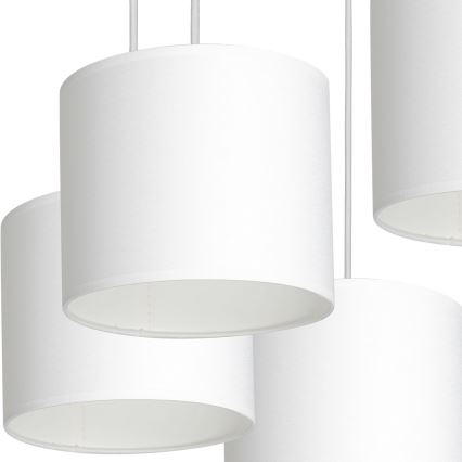 Підвісна люстра ARDEN 5xE27/60W/230V білий