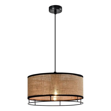 Підвісна люстра ARDI 1xE27/40W/230V коричнева/чорна