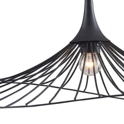 Підвісна люстра ARIELLE 1xE27/20W/230V діаметр 50 см чорний