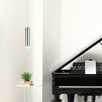 Підвісна люстра ARMIN 1xGU10/10W/230V глянцевий хром