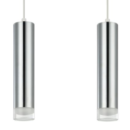 Підвісна люстра ARMIN 2xGU10/10W/230V глянцевий хром