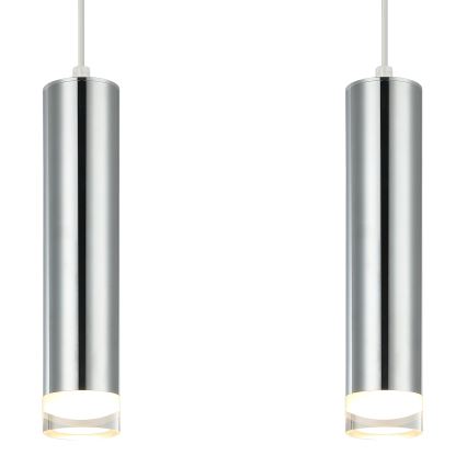 Підвісна люстра ARMIN 2xGU10/10W/230V глянцевий хром