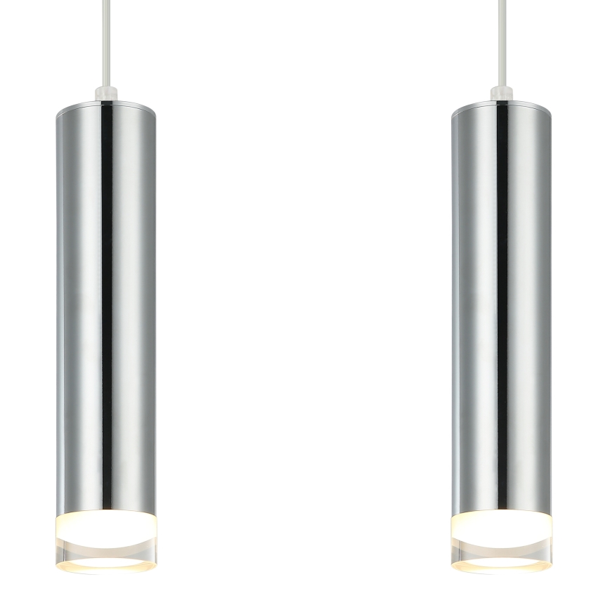 Підвісна люстра ARMIN 2xGU10/10W/230V глянцевий хром
