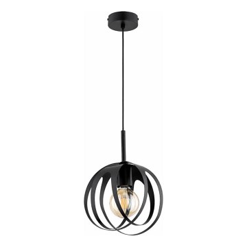 Підвісна люстра ASANI на шнурі 1xE27/15W/230V чорна