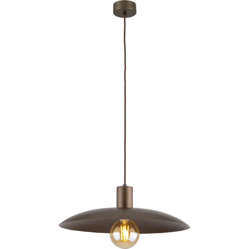 Підвісна люстра ASTRA 1xE27/15W/230V діаметр 41 см коричневий