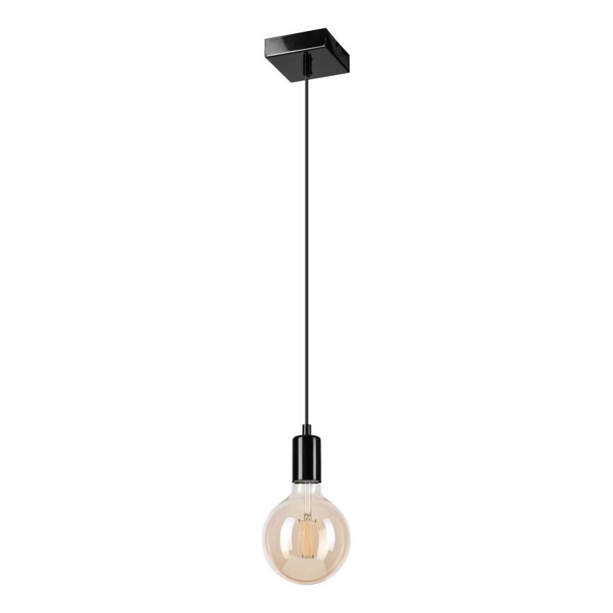 Підвісна люстра ASTRID 1xE27/60W/230V глянцевий чорний