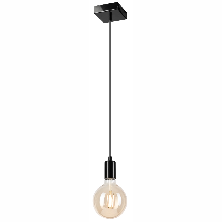 Підвісна люстра ASTRID 1xE27/60W/230V глянцевий чорний