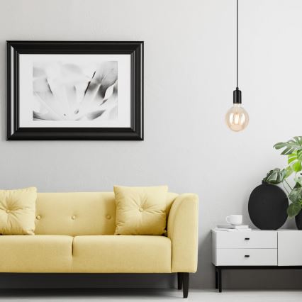 Підвісна люстра ASTRID 1xE27/60W/230V матовий чорний