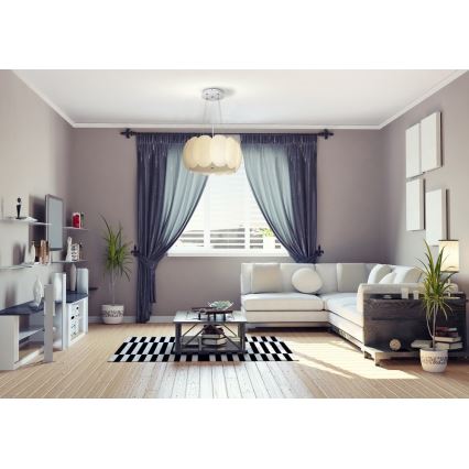 Підвісна люстра AURORA 5xE27/60W/230V
