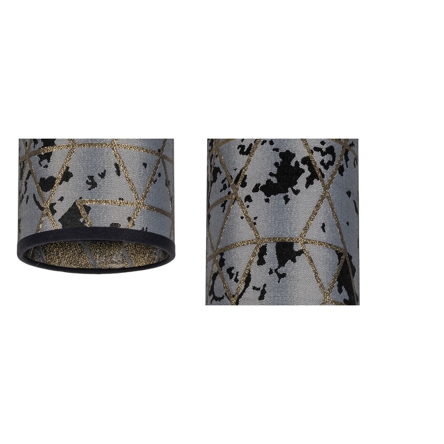 Підвісна люстра AVALO 1xE27/60W/230V сірий/чорний