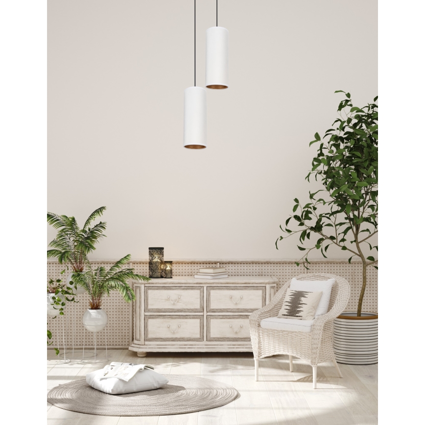 Підвісна люстра AVALO 2xE27/60W/230V діаметр 20 см білий
