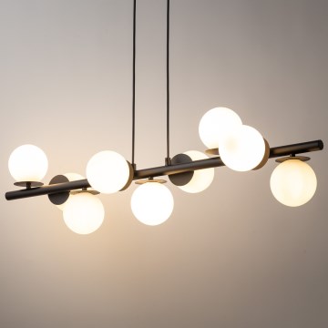 Підвісна люстра AVOLA 9xG9/12W/230V чорний