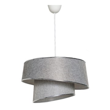 Підвісна люстра BARETTE 1xE27/60W/230V срібний/блискучий хром