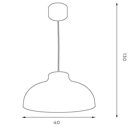 Підвісна люстра BASCA 1xE27/60W/230V