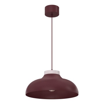 Підвісна люстра BASCA на шнурі 1xE27/15W/230V, бордовий/кремовий