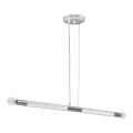 Підвісна люстра BASTONE WHITE 2xE14/40W/230V білий/блискучий хром