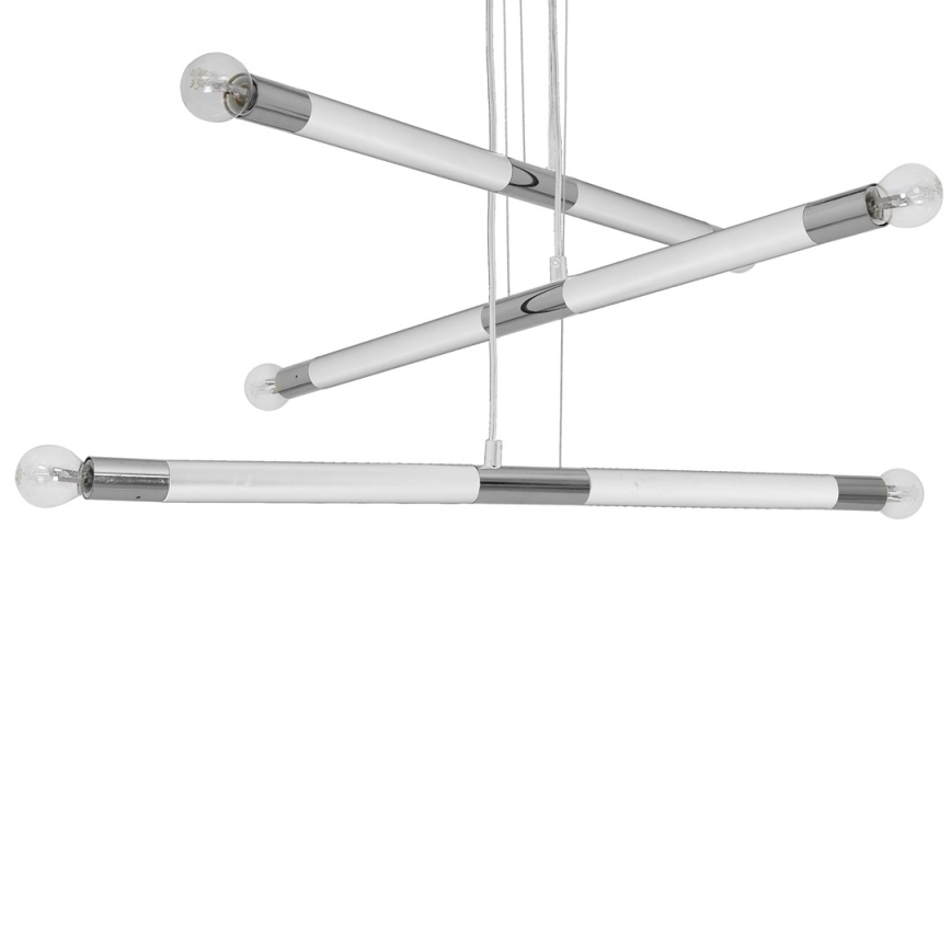 Підвісна люстра BASTONE WHITE 6xE14/40W/230V
