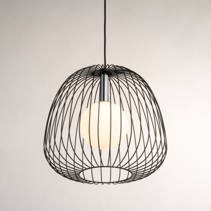 Підвісна люстра BELL 1xG9/12W/230V діаметр 33 см чорний/глянцевий хром
