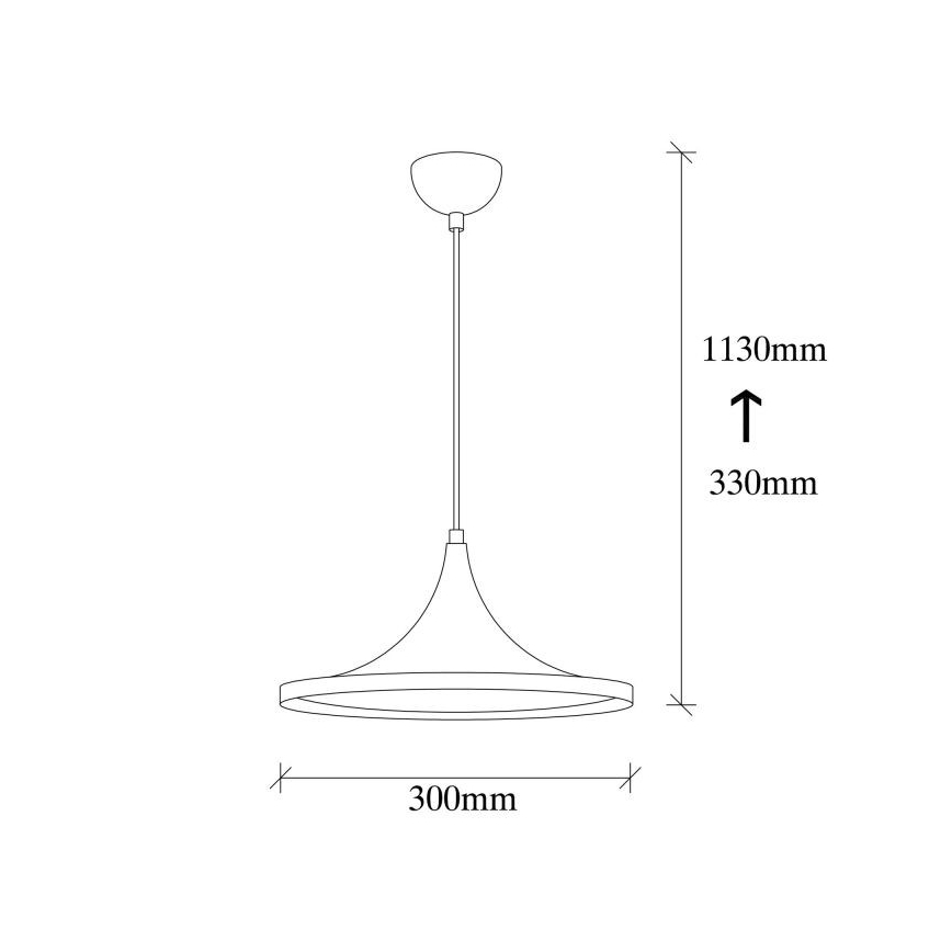 Підвісна люстра BERCESTE 1xE27/40W/230V чорний