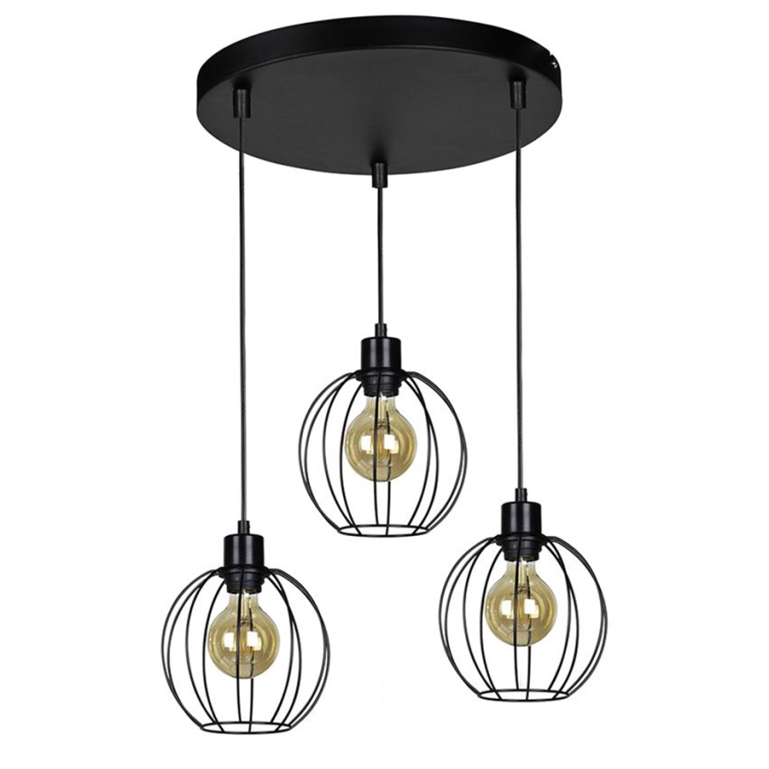 Підвісна люстра BERIS 3xE27/60W/230V – сертифіковано FSC