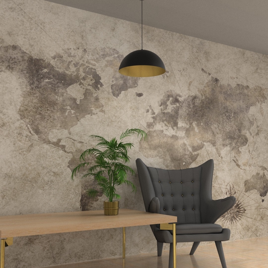 Підвісна люстра BETA 1xE27/60W/230V ⌀ 45 см чорний