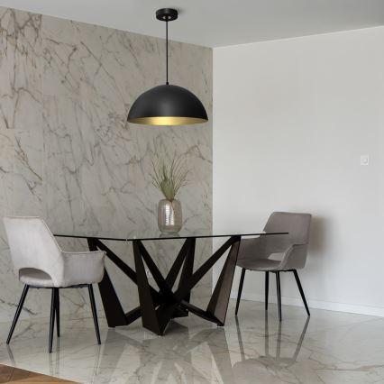 Підвісна люстра BETA 1xE27/60W/230V ⌀ 45 см чорний