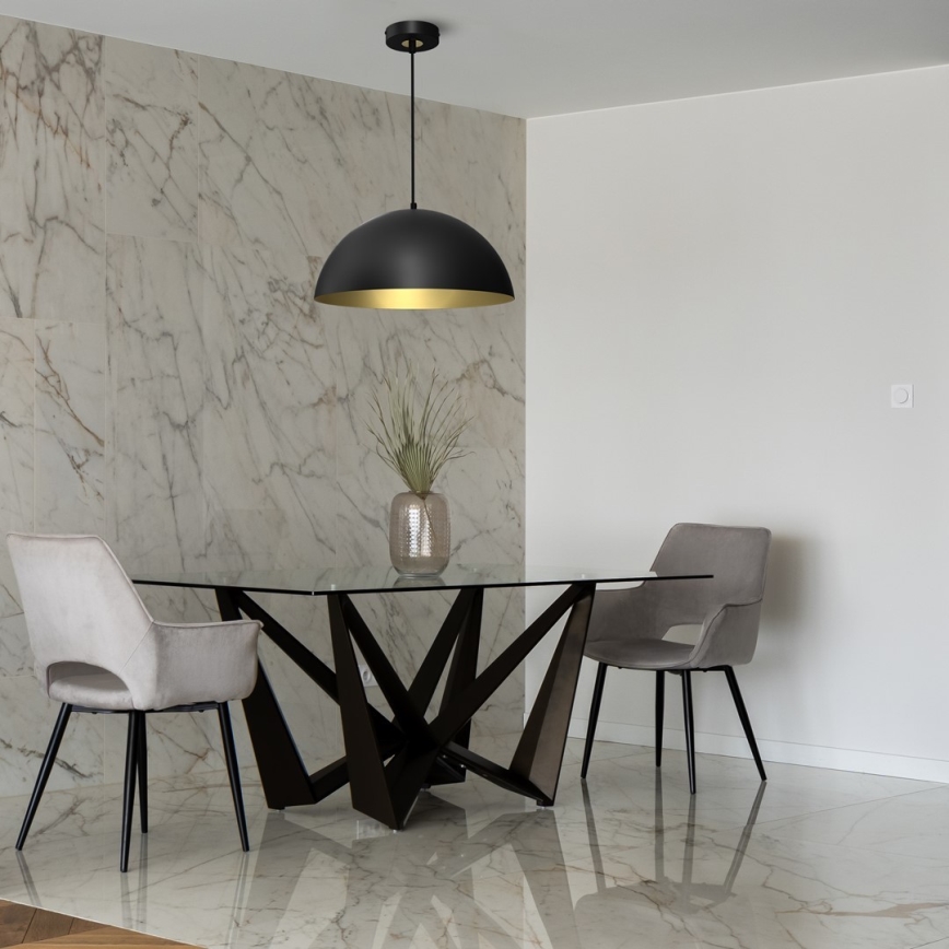 Підвісна люстра BETA 1xE27/60W/230V ⌀ 45 см чорний