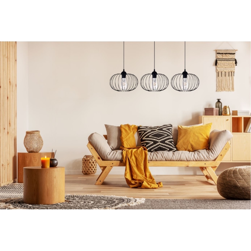 Підвісна люстра BOCCA 3xE27/60W/230V