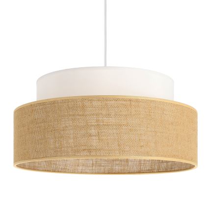 Підвісна люстра BOHO 1xE27/60W/230V білий/бежевий